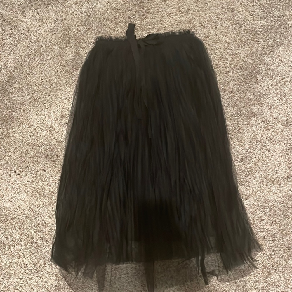 Small Black Tulle Skirt with Bow